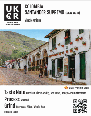 UKCR - Colombia Santander (Washed) 100% Arabica Coffee 500g